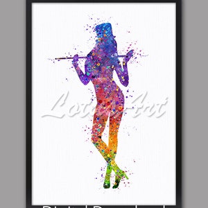 DIGITAL DOWNLOAD Girl Jazz Dancer Wall Art Modern Dance Poster Girls Room Decor Nursery Art Studio Gift Girl Dancing Watercolor Painting
