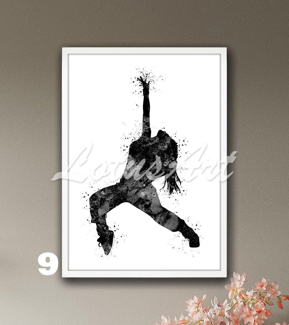 Postereck 0636 – Poster Ou Toile 'Danseuse Hip Hop' – Art Mural Dynamique, 81x61 Cm