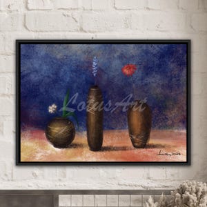 Kitchen Decor Vases Still Life Wall Art Painting Canvas Print Home Gifts