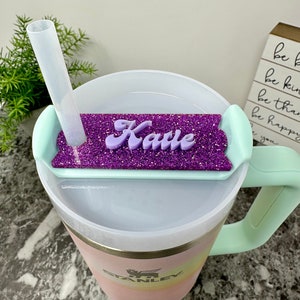 Stanley Name Tag, 30 oz 40 oz, Name Plate, Lid Topper, Acrylic Name Tag, Stanley Name plate, Stanley cup topper, Stanley Accessories