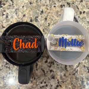 Stanley Name Tag, 30 oz or 40 oz, Name Plate, Stanley Topper, Acrylic Name Tag, Stanley Name plate, Stanley Accessories, Stocking Stuffer