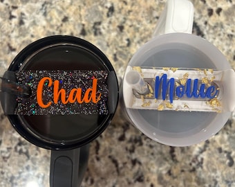 Stanley Name Tag, 30 oz or 40 oz, Name Plate, Stanley Topper, Acrylic Name Tag, Stanley Name plate, Stanley Accessories, Stocking Stuffer