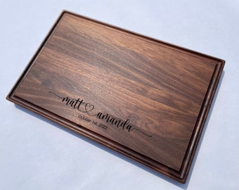 Personalized Engraved Cutting Board, Cheese Board, Charcuterie Board, Anniversary Gift, Wedding Gift, Housewarming Gift, Closing Gift