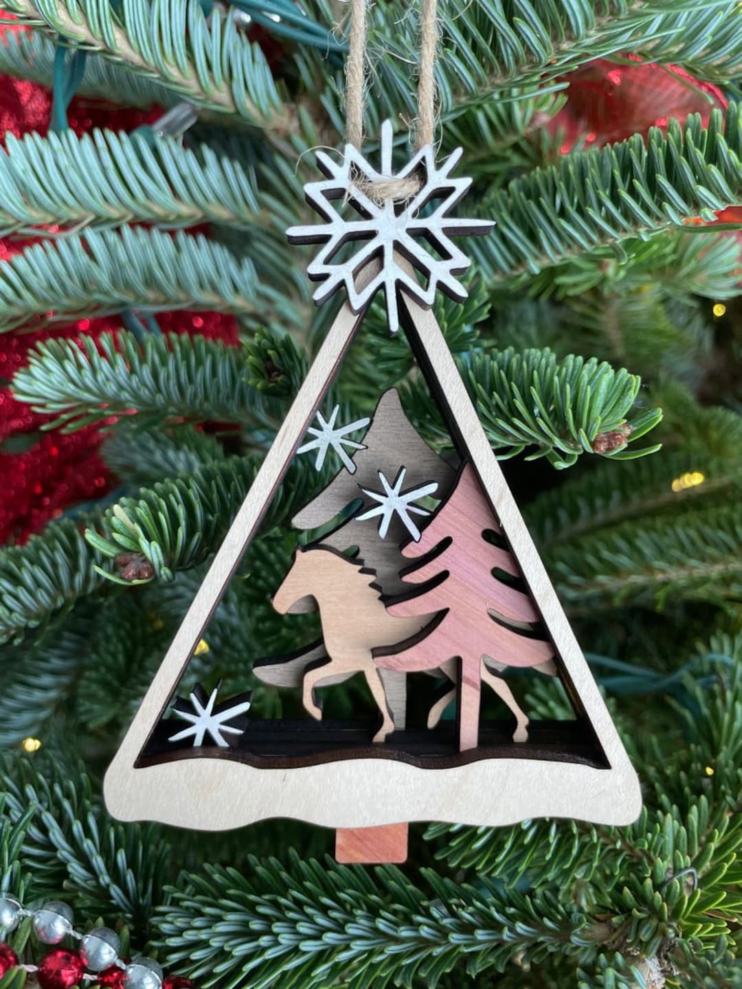 Horse Christmas Tree Ornament Personalized Etsy