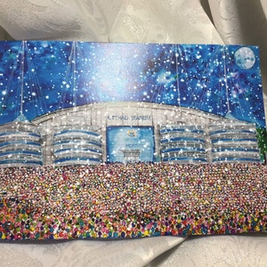 Christmas card Manchester City Etihad Stadium. Version 1.
