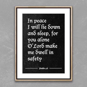In Peace, DIGITAL DOWNLOAD, Psalm 4