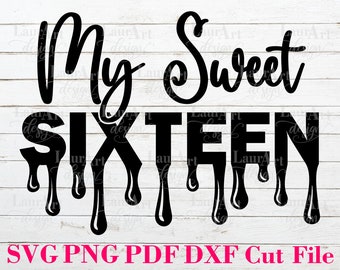Download Sweet Sixteen Svg Etsy