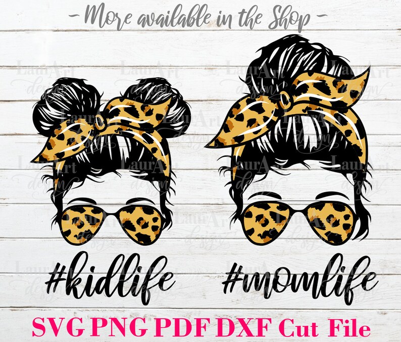 Girl Face Messy Bun SVG Vector Cut File Sunglasses Mask | Etsy