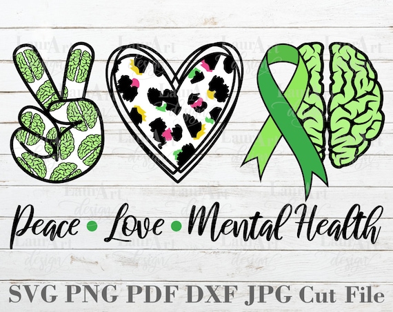 Mental Health Heart Ribbon Awareness Shirt Mental Health Heart Ribbon Awareness Shirt