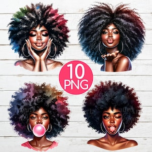 Schwarze Frau PNG Schwarze Frauen Clip Art Schwarz Stolz Afro Haar Schöne Afrikanische Frauen Juni Geburtstag Clipart Afrikanische Frau Schwarzer Boss Schwarzes Mädchen