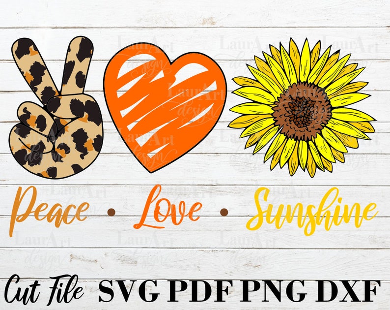 Download Peace Love Sunshine Svg Summer Vector Cheetah Print ...