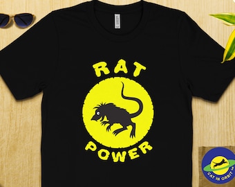 Rat Power, funny graphic T-Shirt for Rat Lovers and Rodent Enthusiasts