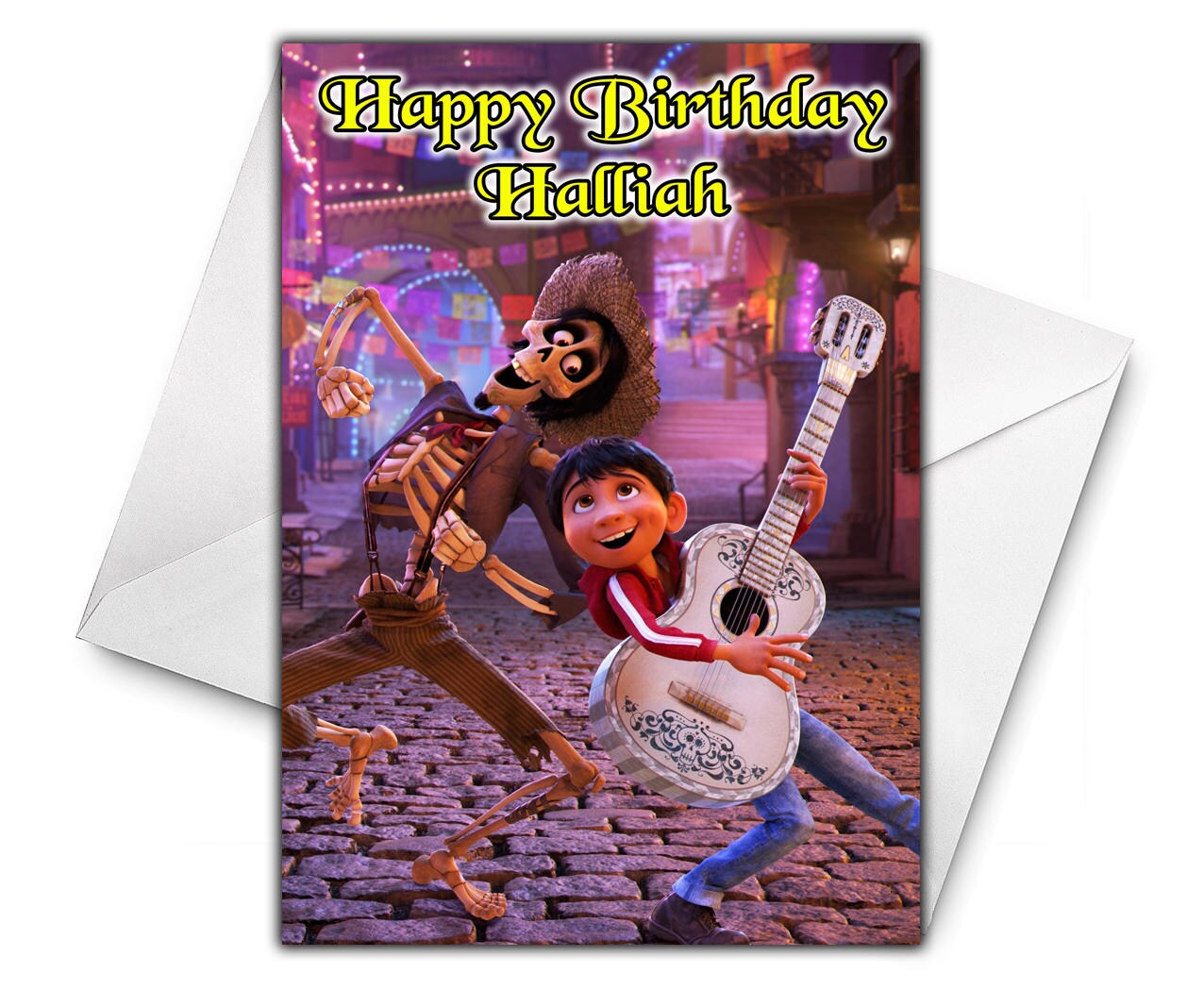 DISNEY'S COCO Personalised Birthday Greetings Card Large | Etsy