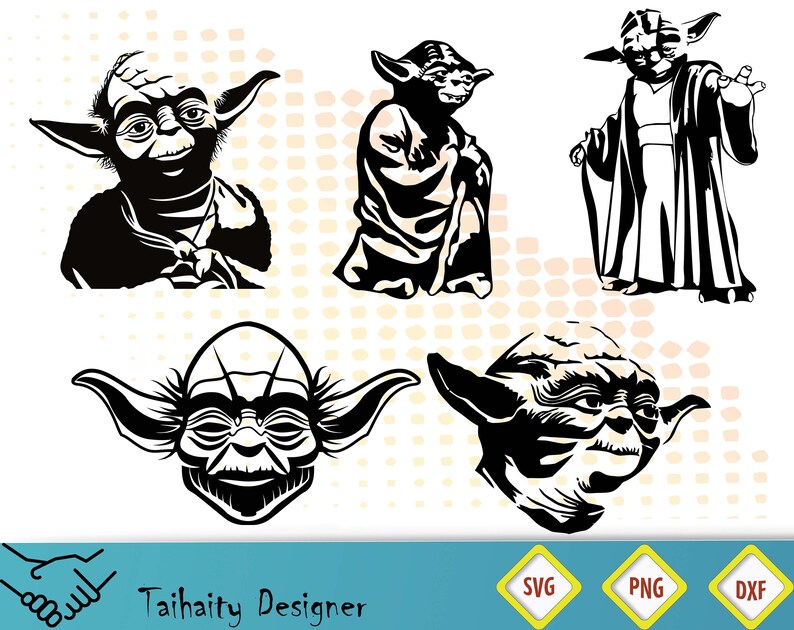 Download Yoda svg file/ Yoda svg dxf png/ Printable/ SVG cut file ...