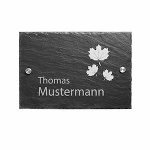 Door sign nameplate door sign slate