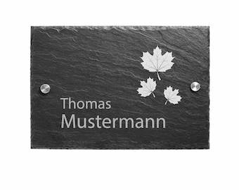 Door sign nameplate door sign slate