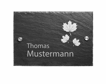 engraved door plate