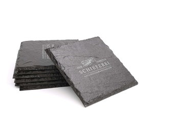 Slate - coaster slate square with engraving