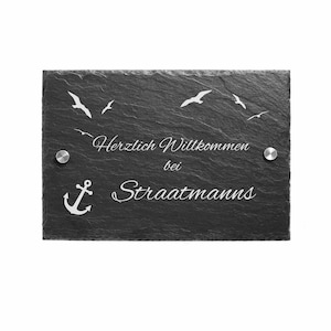 Door sign nameplate door sign slate