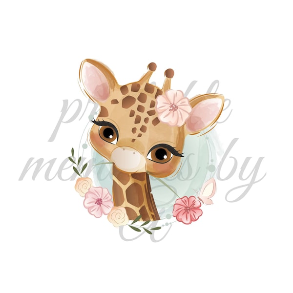 Baby Giraffe Png, Digital Download, Sublimation Designs, sublimation download, Sublimate designs