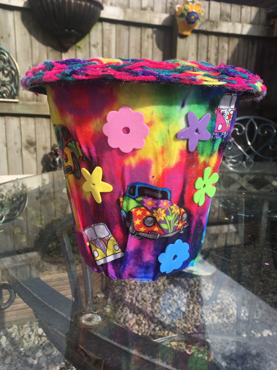 Retro hippy outdoor planter alternative gift gift for him Etsy