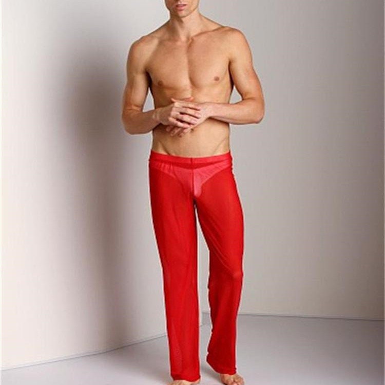 Mens Transparent Mesh Pajama Lows Very Thin Nightwear Pants  eBay