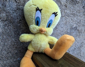 Vintage Tweety Pie Looney Tunes Soft Toy Plush Play By Play 2000