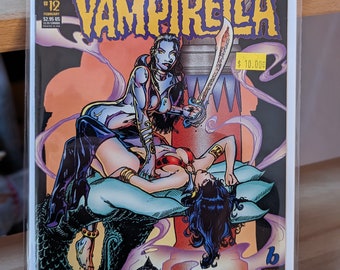 Harris Comics Vengeance of Vampirella #12 February 1995 Signed Sniegoski with COA