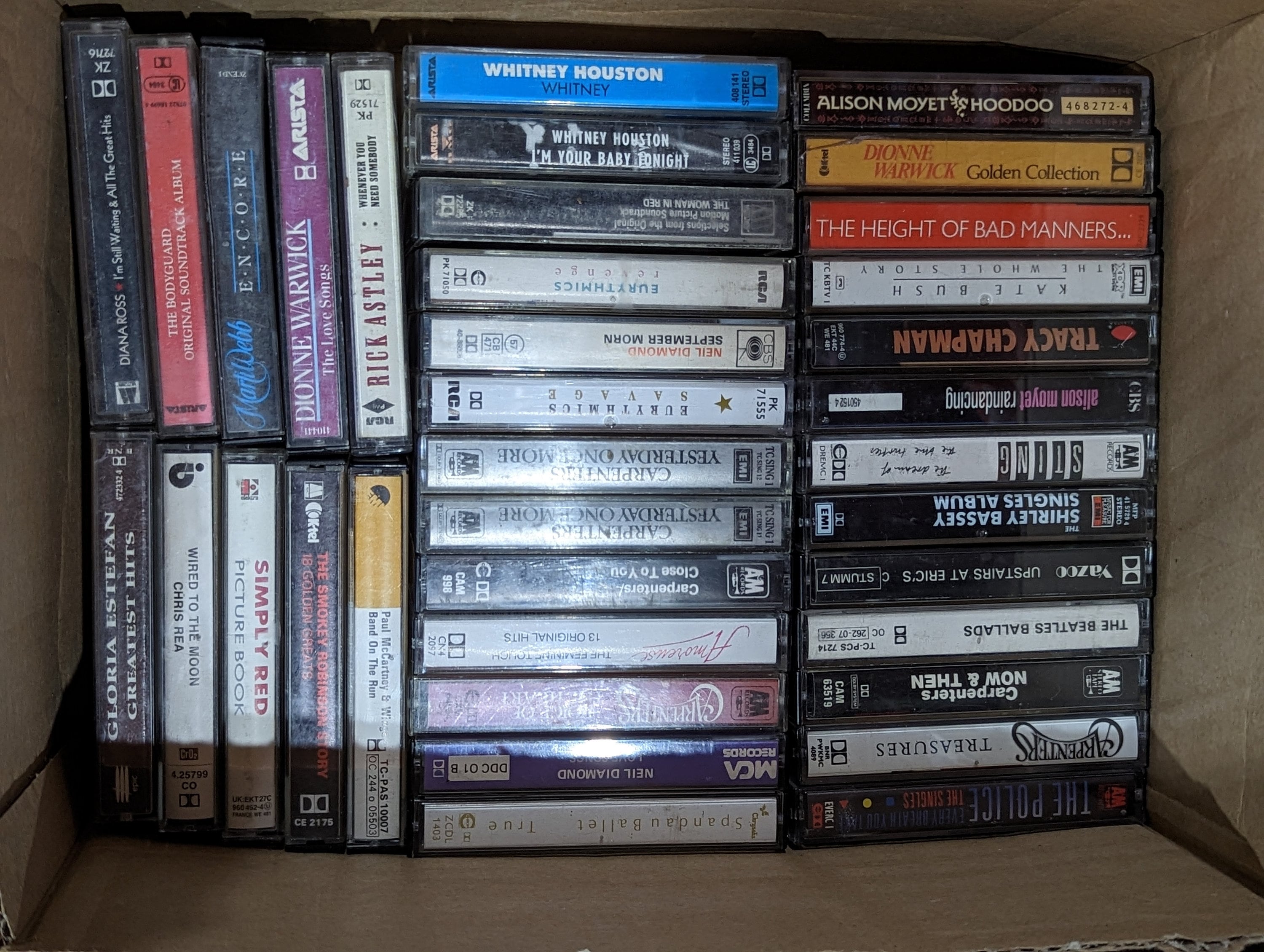 Various Artists Vintage Rock & Pop Cassette Tapes 70s 80s 90s