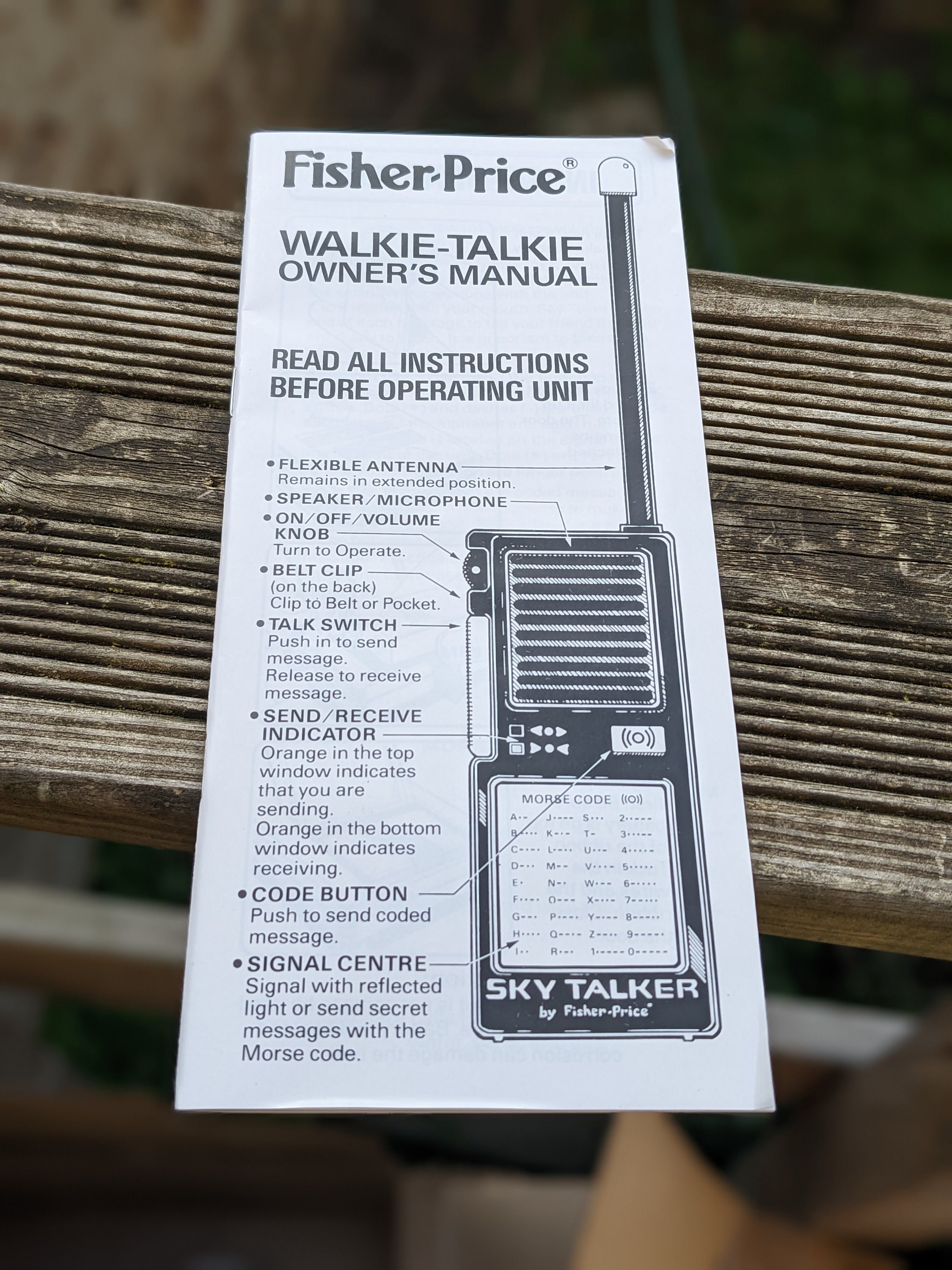 Walkie Talkie Fisher Price - Grenier d'enfance