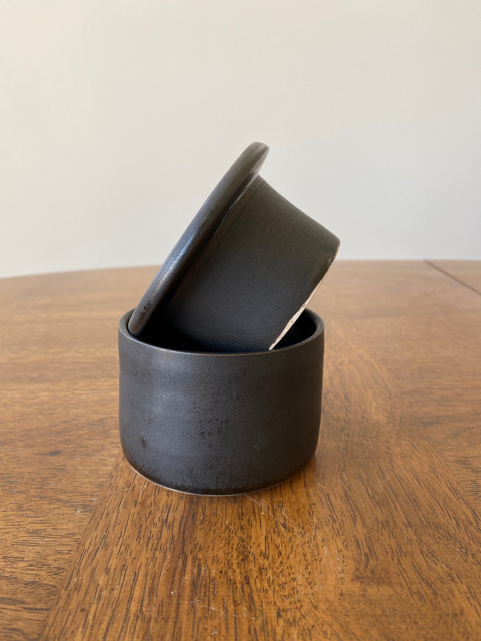 FRENCH BUTTER DISH wrought iron glaze porcelain modern Etsy