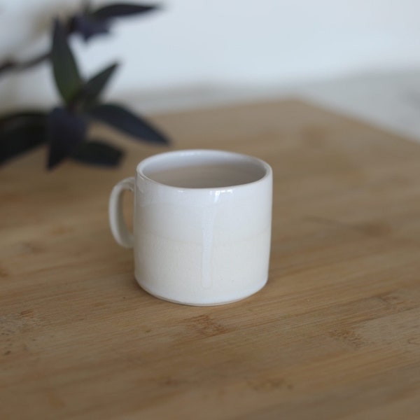 Pepo Ceramics Simple Espresso Cup/Kids Cup - soft matte + gloss white