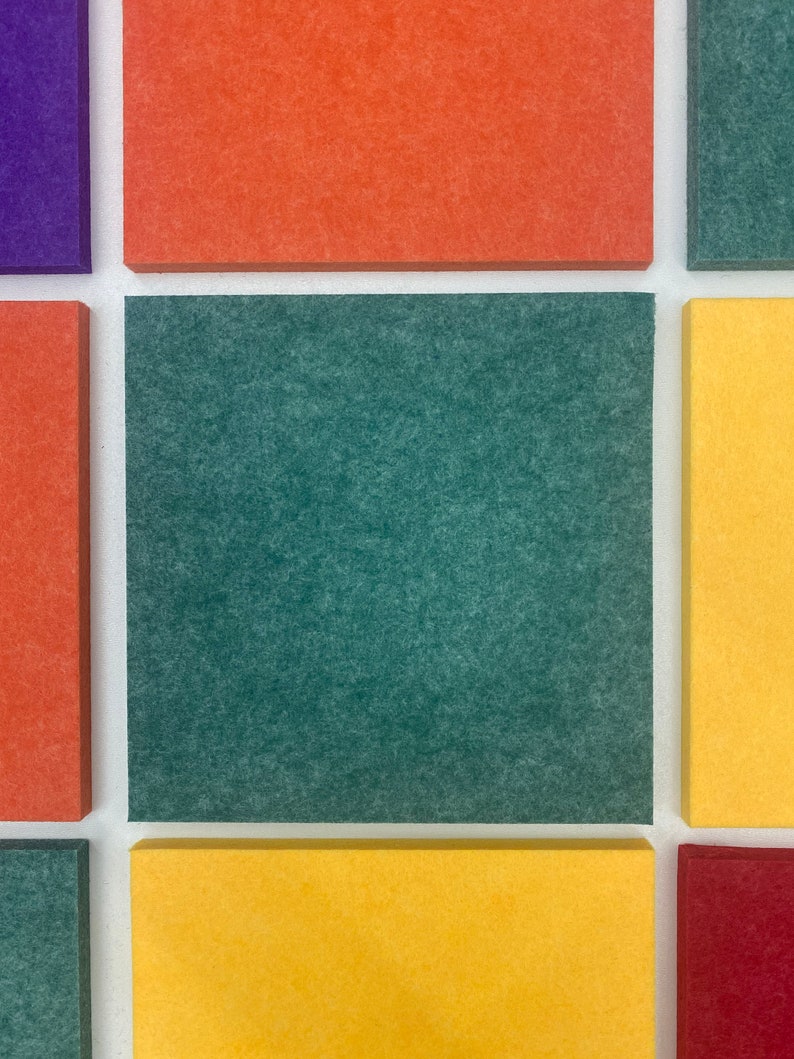 Felt Wall Covering Square Art Wall Felt Decor Sound Insulation Etsy