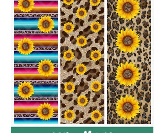 Cheetah Sunflower Pen Wraps/pens/pen wraps/png/digital/instant download/printable vinyl/waterslide