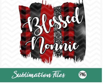 Beato Nonnie/rosso/bianco/Plaid/sublimazione/download istantaneo/png/trasparente