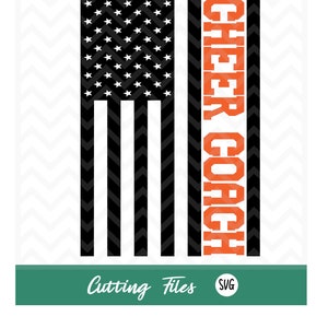 Cheer Coach with a Flag SVG/SVG/digital/instant download/