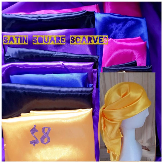 Satin Scarf Hair Protection Smooth Hair Natural Hair Etsy