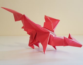 Origami Little Red Dragon