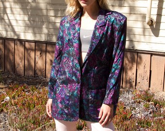 vintage floral blazer