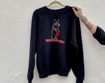 Vintage DOG Sweatshirt, SCOTTIE dog Sweatshirt, Aberdeen Terrier Sweatshirt,  Made in USA, Dog Lover Gift, Gift for Dog Owner