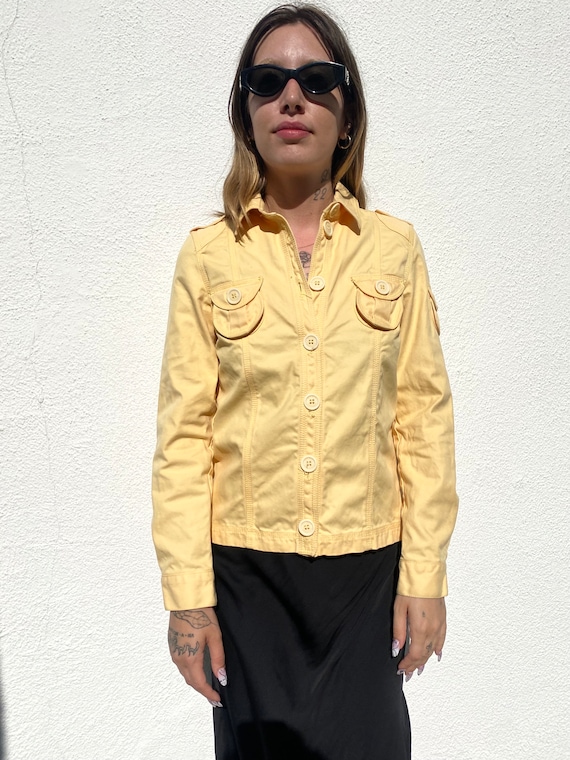 Y2K MARC JACOBS Jacket, Women's Vintage Yellow Co… - image 1
