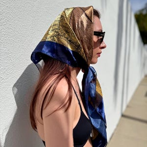 Vintage Picasso Scarf, Vintage 1980s/1990s Picasso Painting Vibrant Colors, Cubist Style, Neck Scarf, Hair Scarf, Hair Accessory, Neck Tie