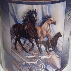 Vintage Mug with HORSES, Vintage Coffee Mug, Horse Lover Gift, Gift Mug, Vintage Drinkware, Vintage Home Decor, Mojo Dojo Casa House image 7