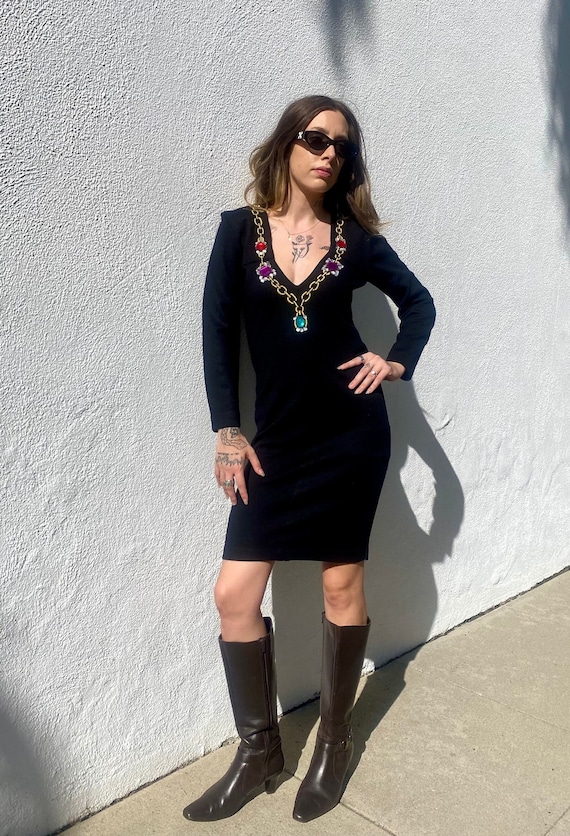 slim fit dress slacks Regina Faux Leather Button Front Mini Dress