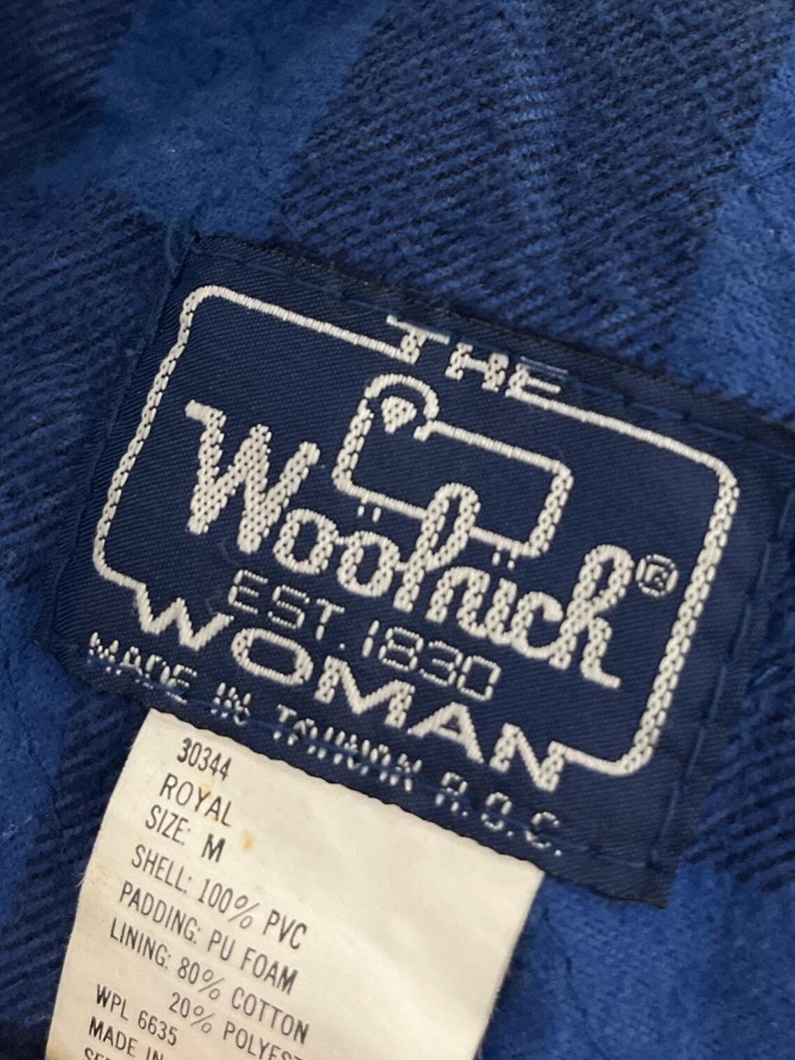 Vintage 90s Blue Woolrich Raincoat Womens Woolrich Raincoat - Etsy
