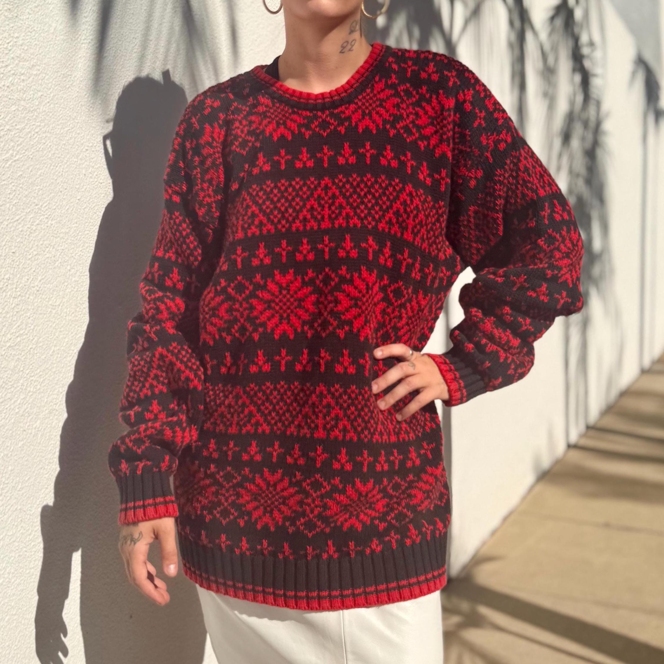 Red Gap Sweater - Etsy