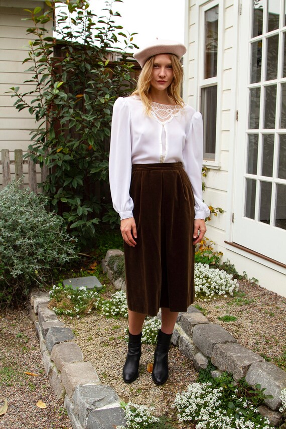 Vintage Velvet Skirt