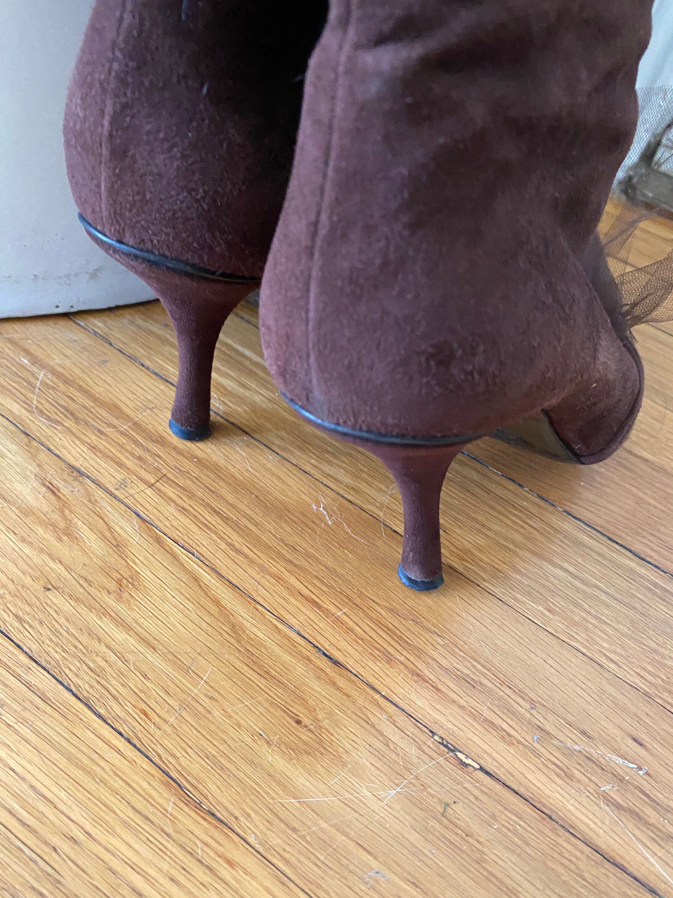 Vintage Y2K knee high suede boots Etsy