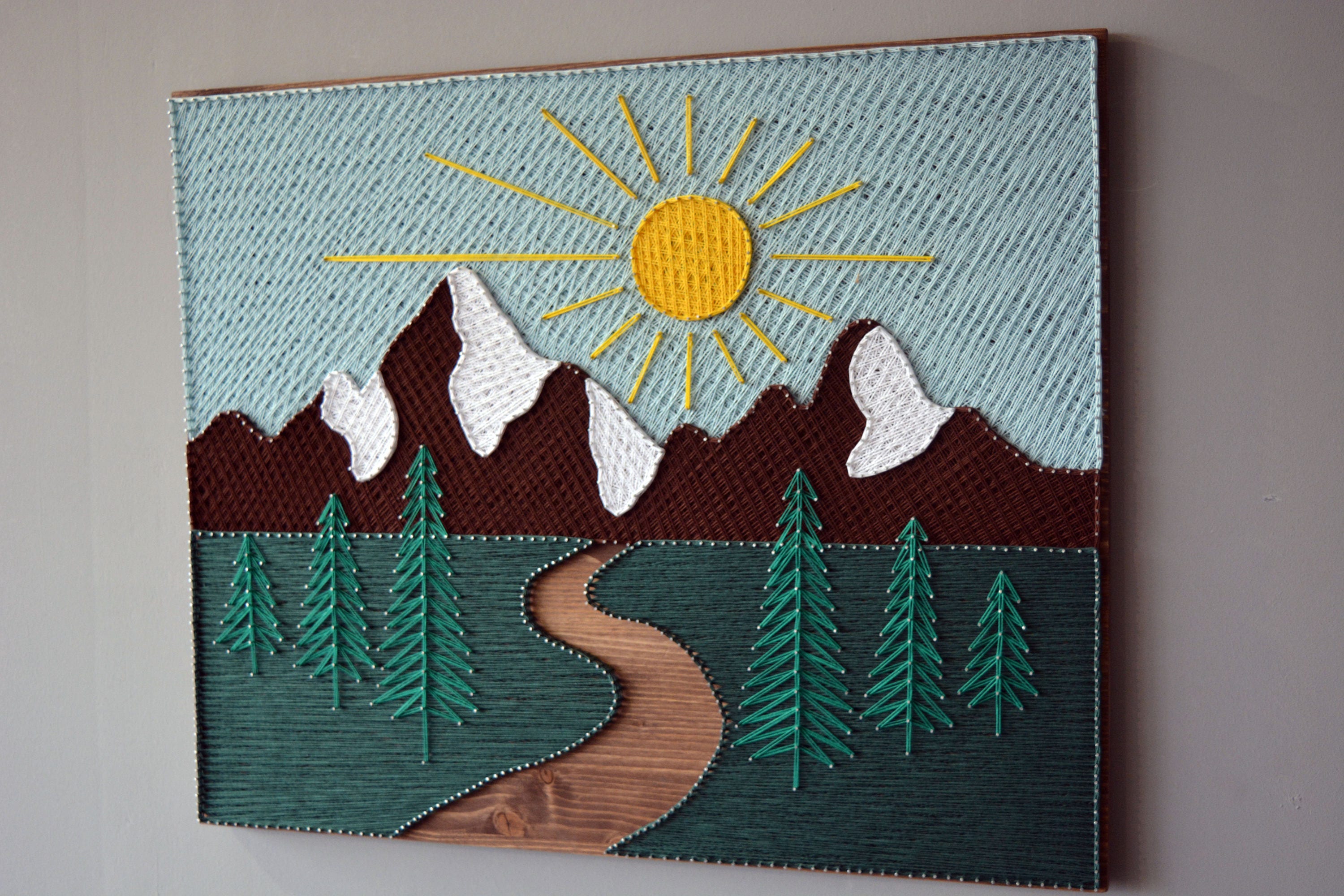 String Art Mountains Wood Mountain Wall Art Wood Art Mountains Etsy string-art-mountains-wood-mountain-wall-art-wood-art-mountains-etsy