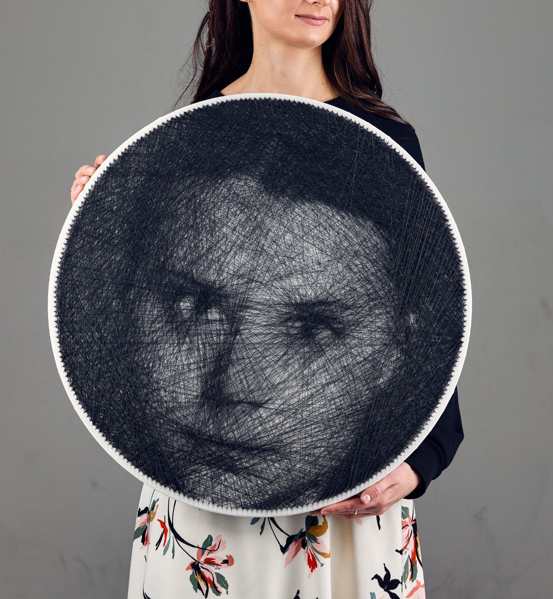 String art Custom Portrait from Photo Custom lady portrait Etsy